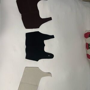 Aritzia Babaton Women's Tanks - Black, Brown, Cream